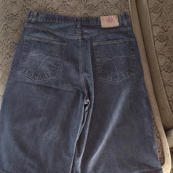 Men's Black Denim  JeanShorts Size 36 - Picture 4 of 4